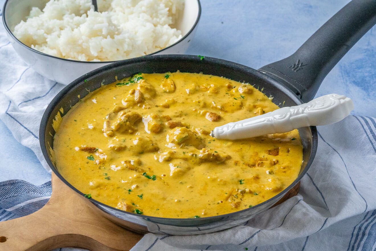 Curry Geschneltzeltes In Sahneso E Alle Lieben Es