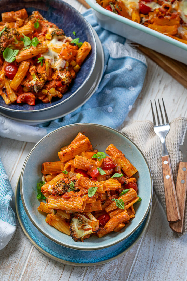 Vegetarischer Nudelauflauf Lecker Und Ruckzuck Zum Ofen Einfach Malene