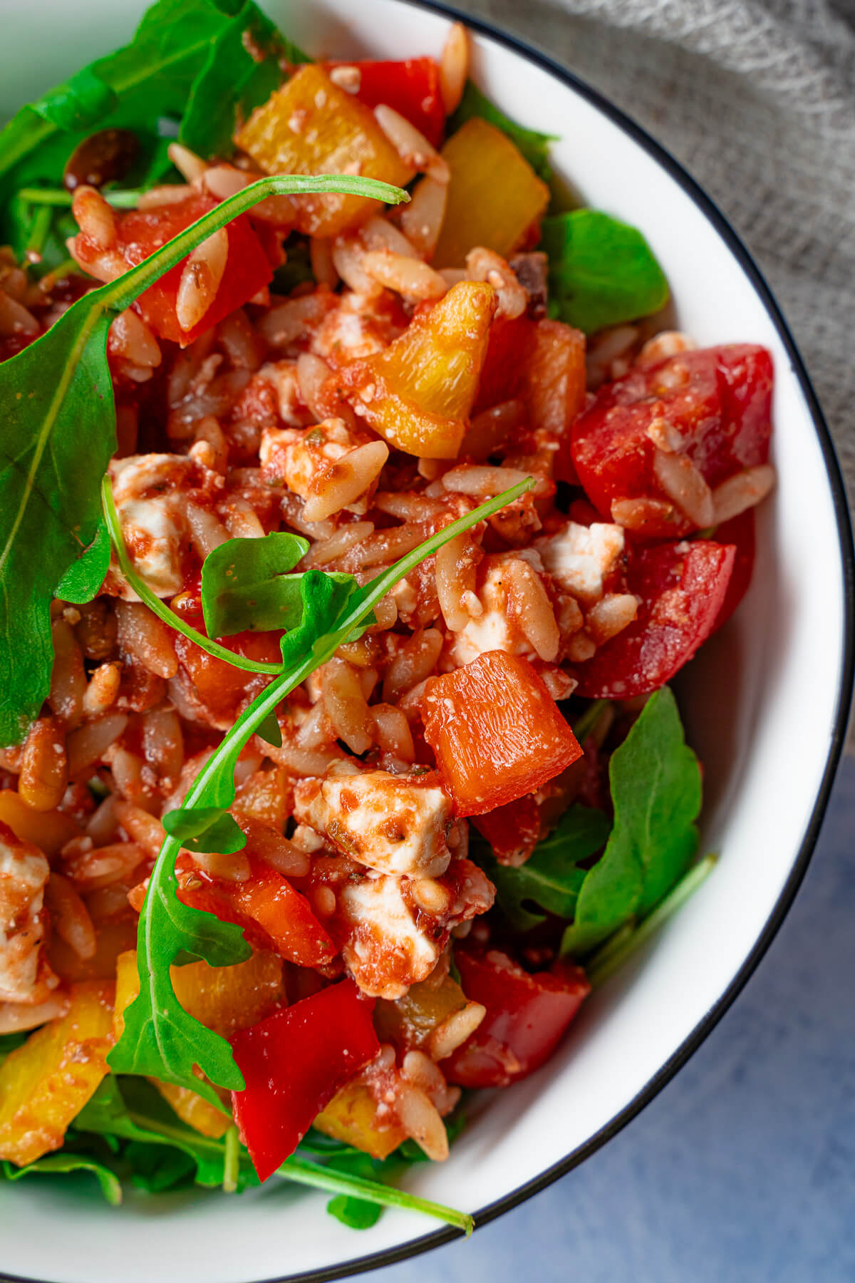 Griechischer Kritharaki Salat Mit Feta Perfekte Nudelsalat Beilage