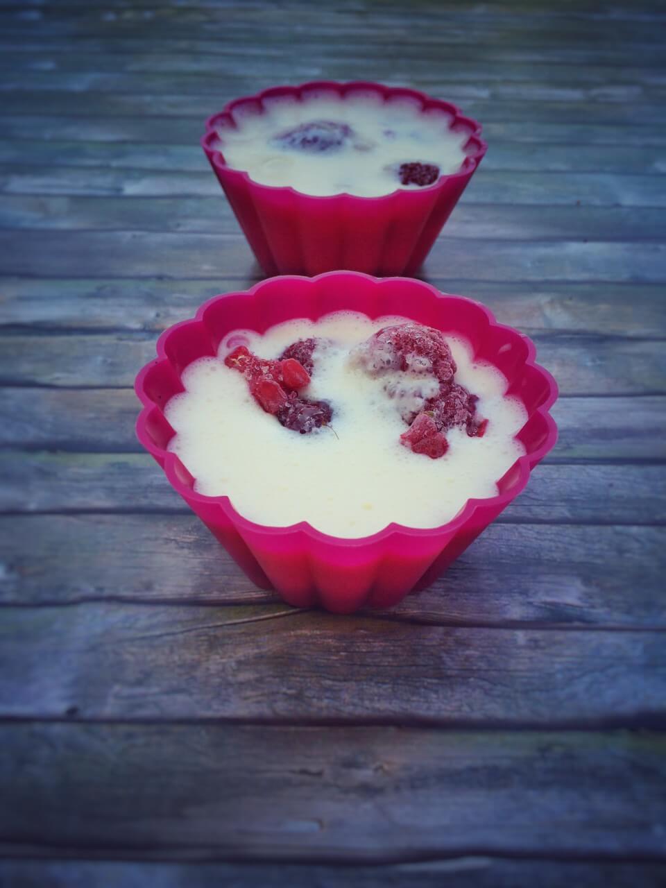 Cheesecake Muffins mit Himbeeren