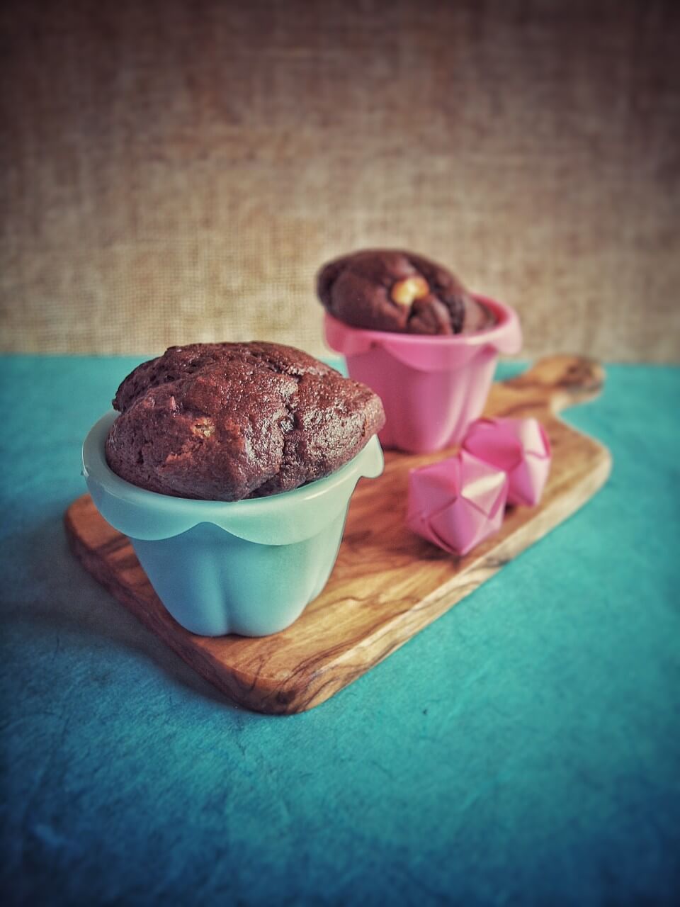 Chocolate Muffins mit Frischkäse