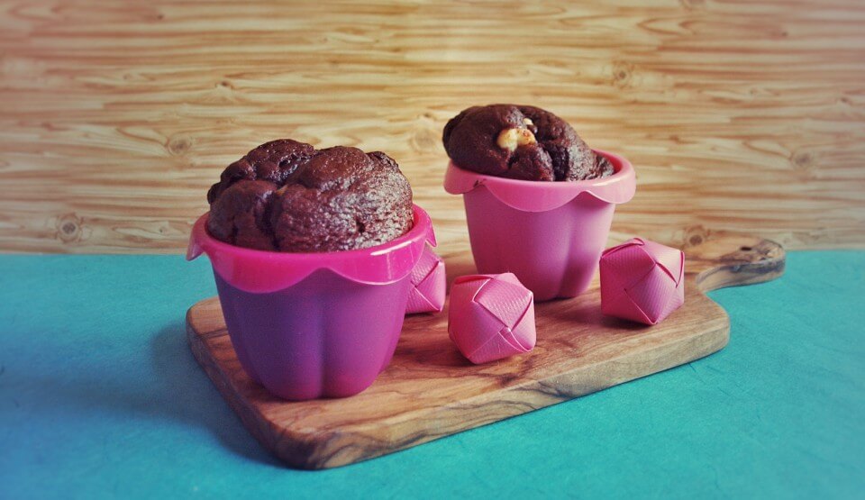 Chocolate Muffins mit Frischkäse