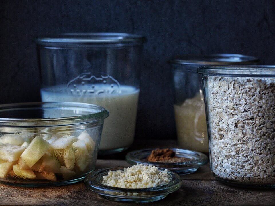 Zimt Overnight Oats mit Apfelmus