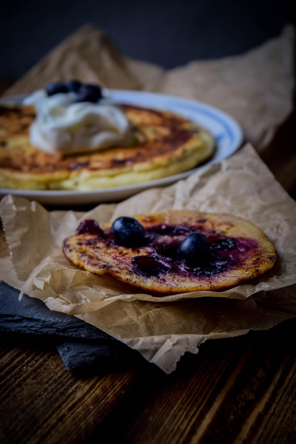 Blaubeer Pancakes