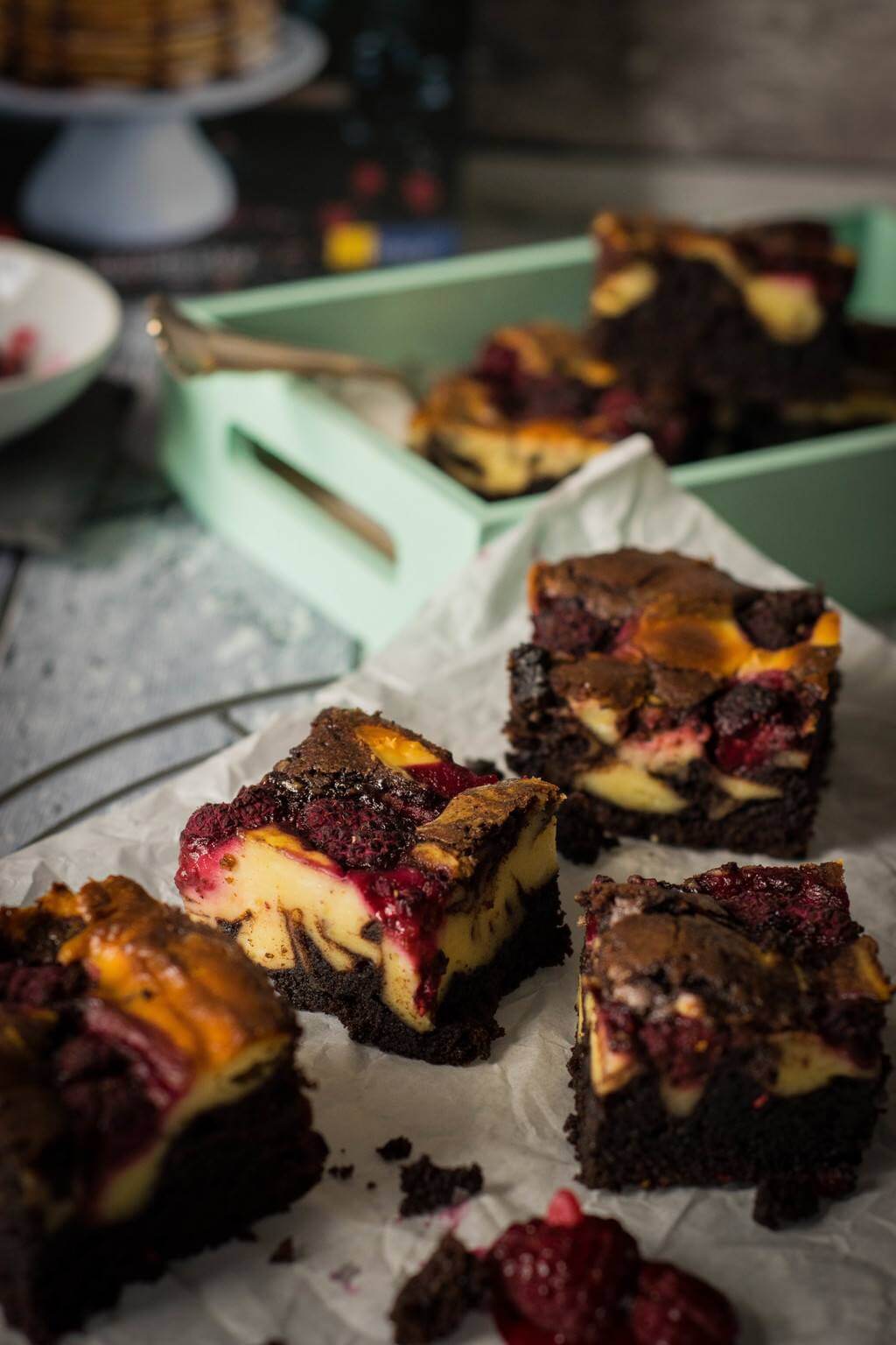 Raspberry Cheececake Brownies