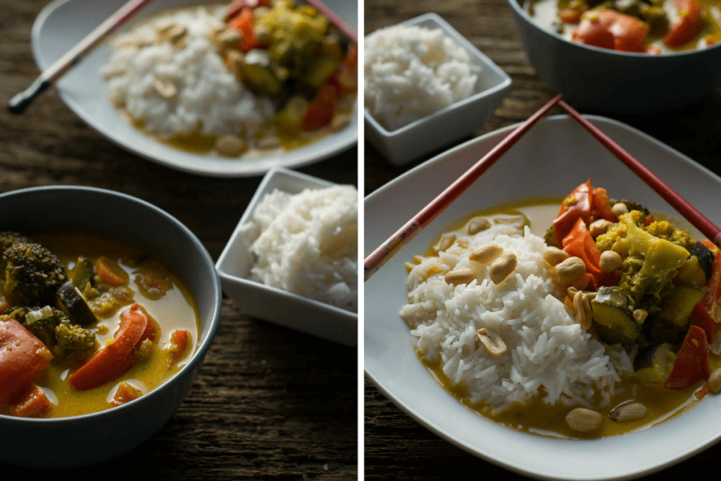 Thai Curry mit Erdnuss und Zitronengras