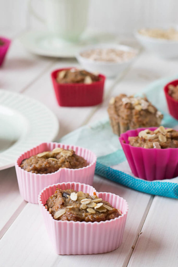 Gesunde Bananenmuffins - Frühstücksmuffins zum Mitnehmen &amp; Snacken