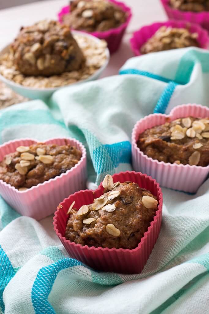 bananen muffins mit schokostückchen