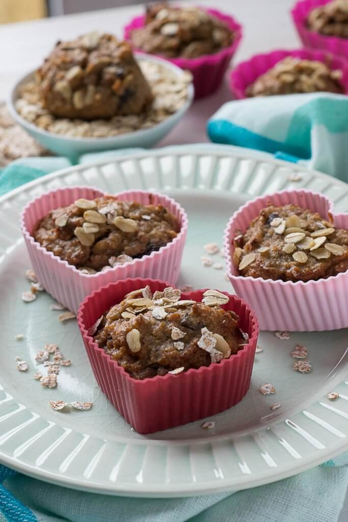 Schnelles Frühstück - schnelle schoko bananen muffins