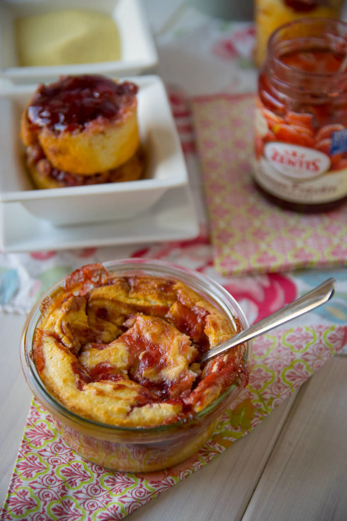 Grießkuchen im Einmachglas