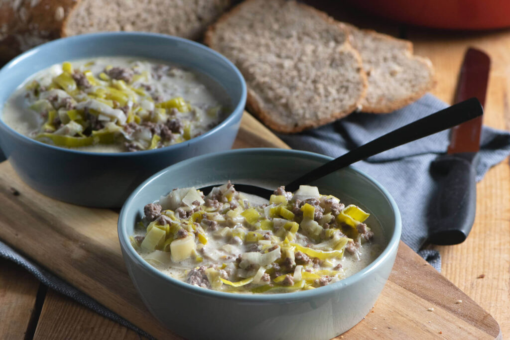 Diese 20 Minuten Lauch Hackfleisch Suppe Schmeckt Lecker Und Sättigt!