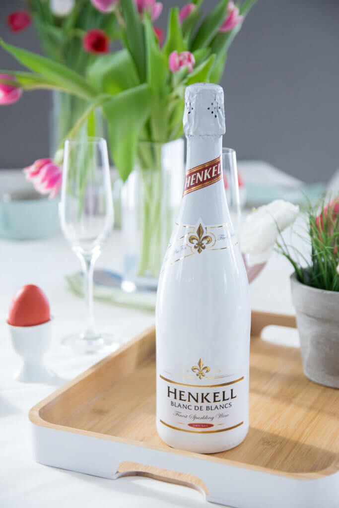 Henkell Blanc de Blancs für das Osterfrühstück