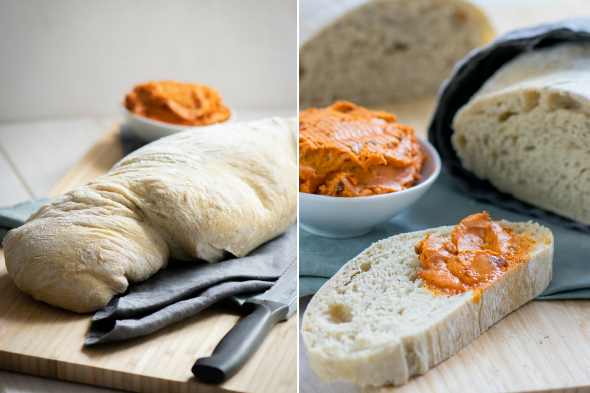 Kinderleichtes Rezept für Kräuter Ciabatta