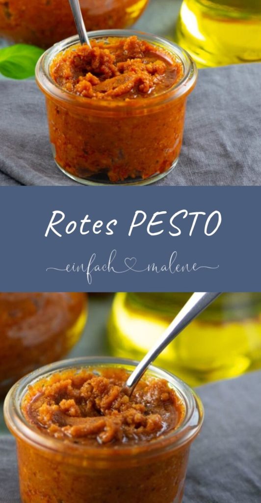 Pesto Rosso - so einfach machst du dein Pesto selber. Das perfekte Sommerrezept - Tomatenpesto selbst gemacht ist echter Genuss. Ich bereite es am liebstes selbst zu - dann weißt du genau was drinnen steckt