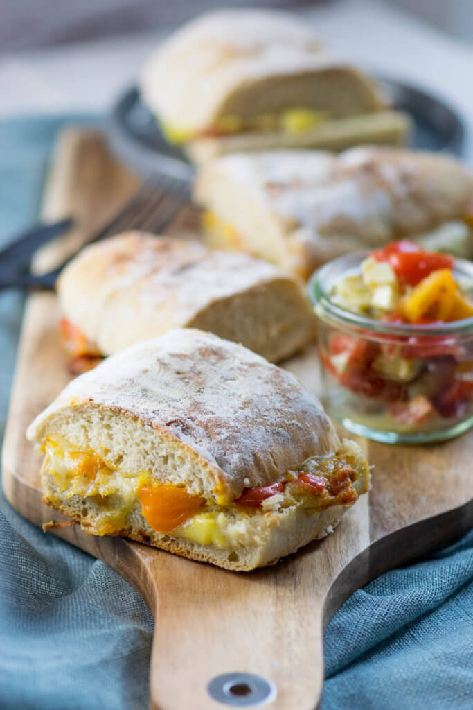 Tomate Mozzarella Panini von Kontaktgrill