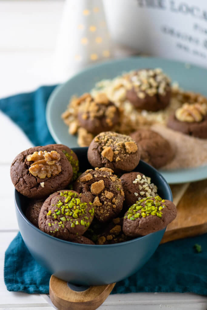 Schoko-Zimt Busserl oder auch Christmas Brownie Cookies