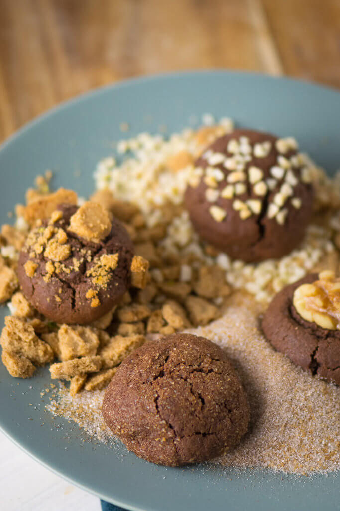 Such dir dein Topping für die Christmas Brownie Cookies einfach selbst aus