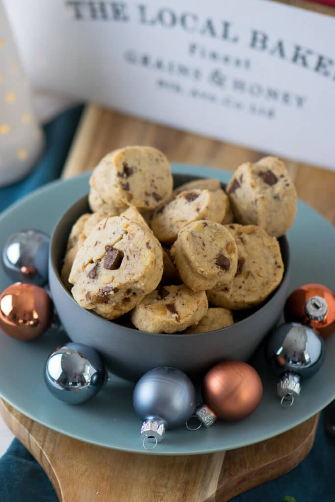 Leckere Weihnachtskekse - Schokoladen Walnuss Taler