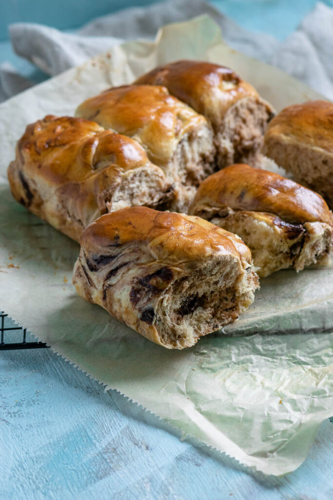 Fluffige Schokoladen Brötchen (aus dem Thermomix)