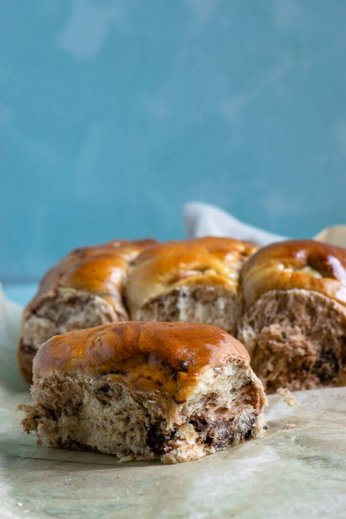 Fluffige Schokoladen Brötchen (auch mit Rezept für den dem Thermomix)