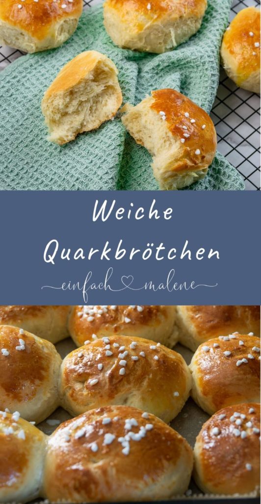 Beste Quarkbrötchen zum selber backen - entscheide selbst ob mit Rosinen, Schokolade oder pur. Perfekt für Kinder als Snack oder für unterwegs.