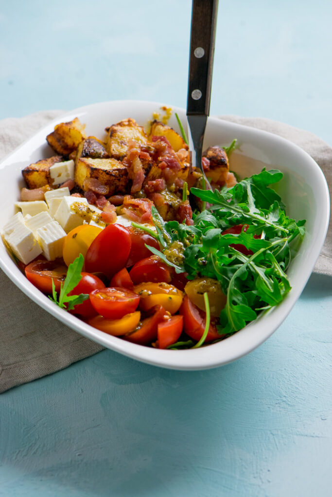 Köstlicher Honig Senf Kartoffelsalat