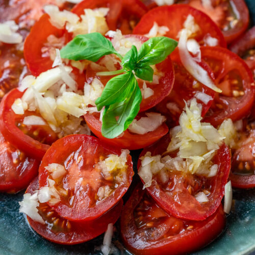 Rucola Salat mit Tomaten und Balsamico Dresssing - Einfach Malene