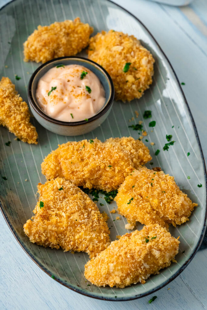 Crispy Chicken selber machen - mit Chili Dip