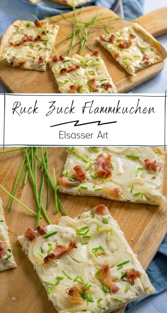 Schneller Elsässer Flammkuchen für deine Feierabendküche - Einfach Malene