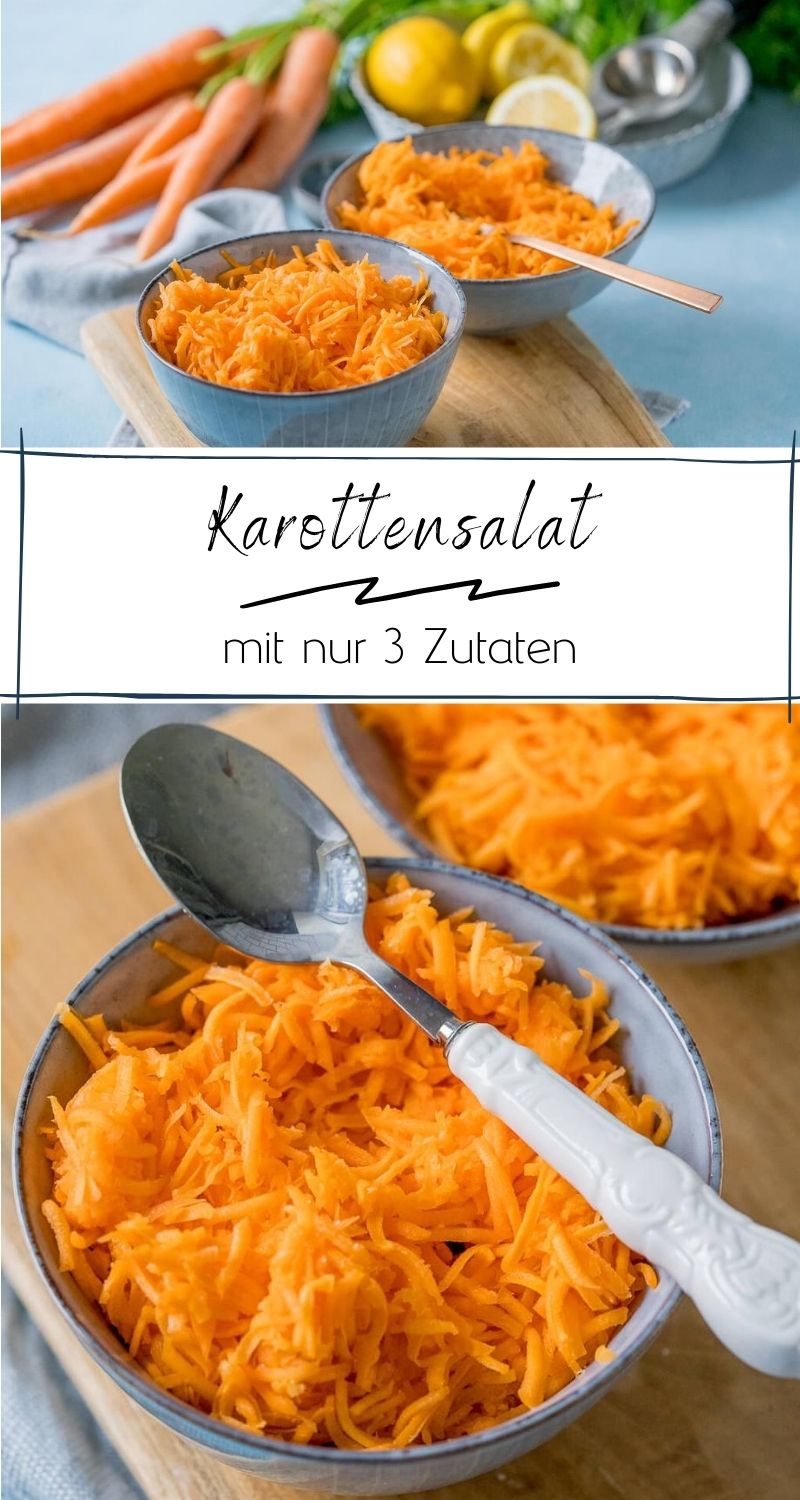 Saftiger Karottensalat mit nur 3 Zutaten - Einfach Malene