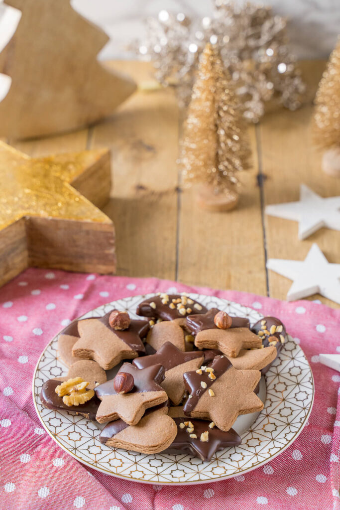 Nougat Plätzchen - köstliche Schokokekse zum Ausstechen