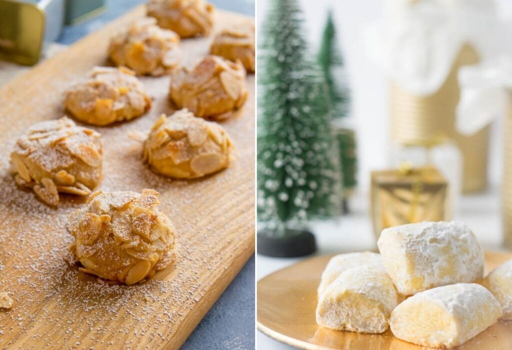 Leckere und sehr beliebte Weihnachtskekse - Marzipanwölkchen und Traumstücke