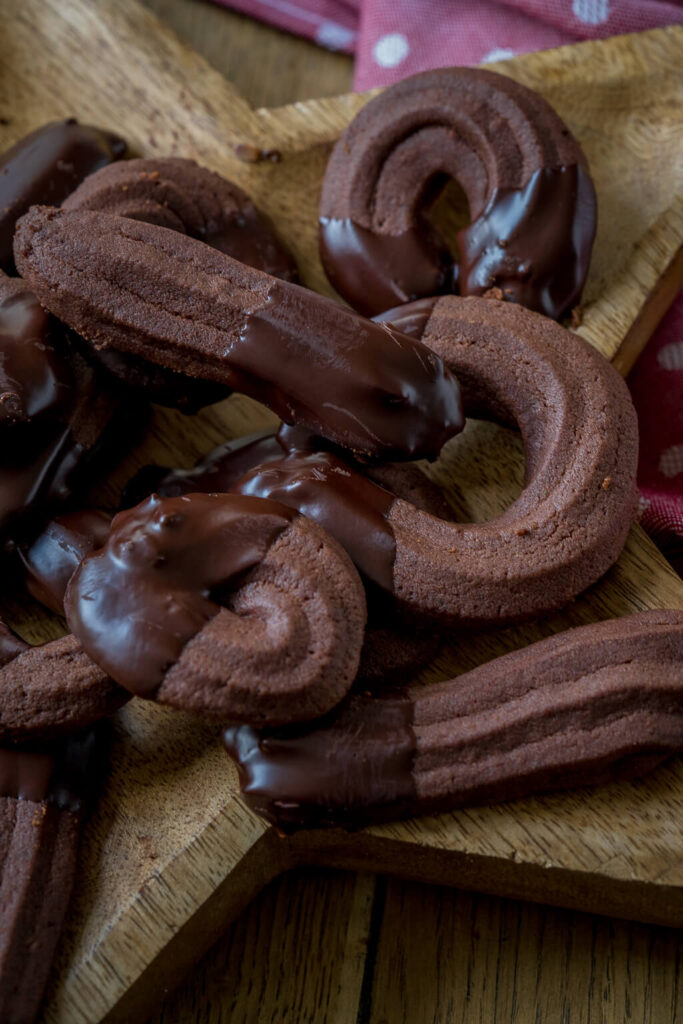 Schoko Spritzgebäck für den 1. Advent