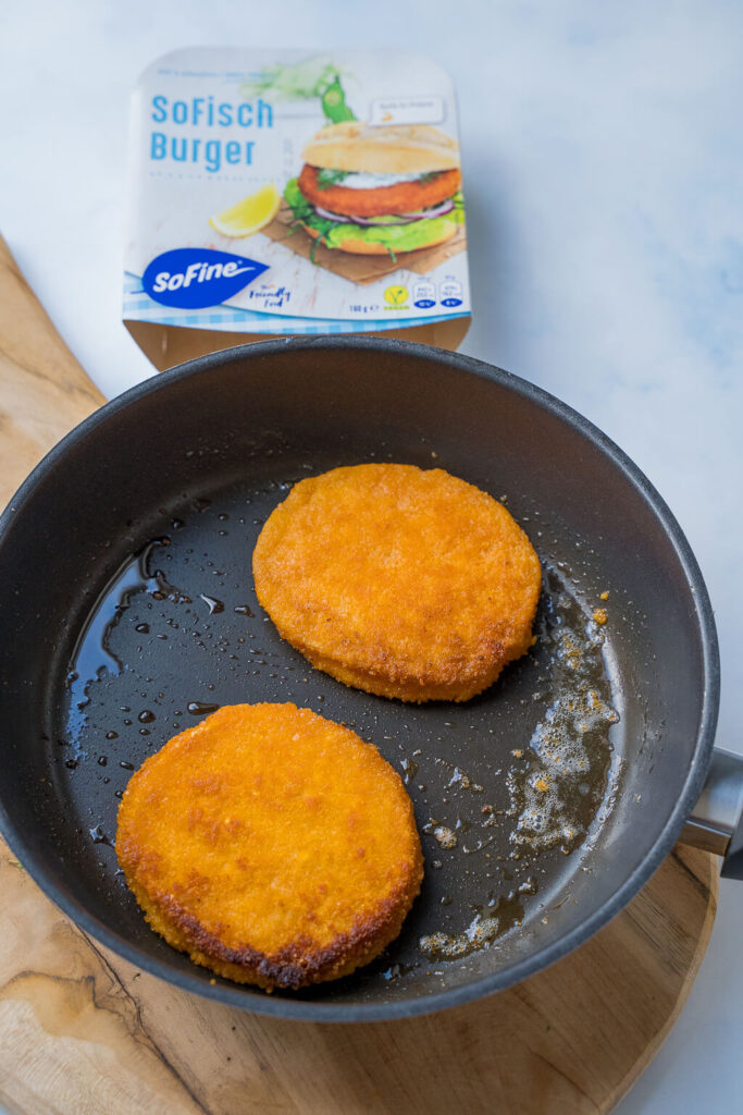 SoFisch Burger in der Pfanne braten