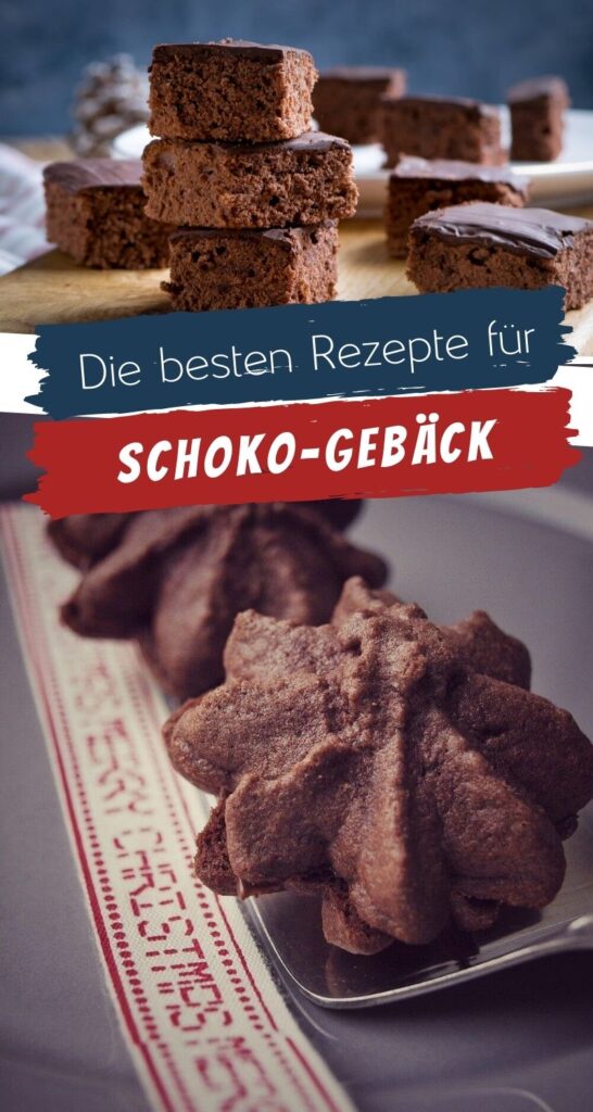 Heute habe ich leckeres Schoko Gebäck für deine Weihnachtsbäckerei - 18 köstliche Rezepte zum Backen in der Weihnachtszeit. Nougat Tuffs, Schoko Spritzgebäck, Gewürzkuchen... #weihnachten