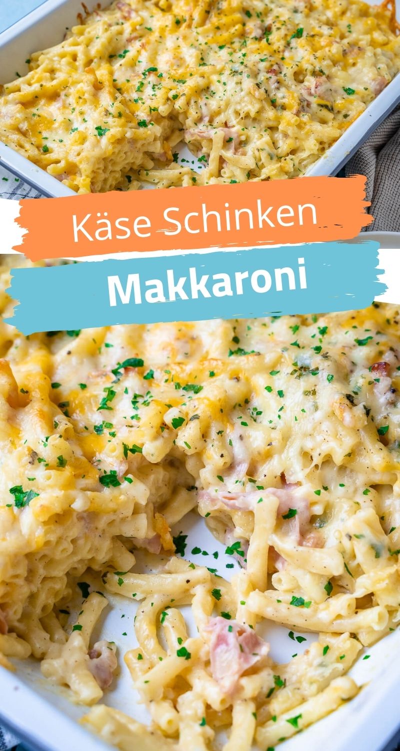 Käse Schinken Makkaroni Aus Dem Backofen - Der Perfekte Ruck Zuck ...