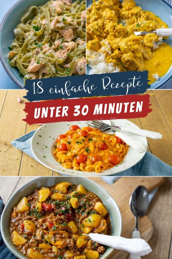 Diese 18 Rezepte Kochst Du In Unter 30 Minuten - Einfach Malene