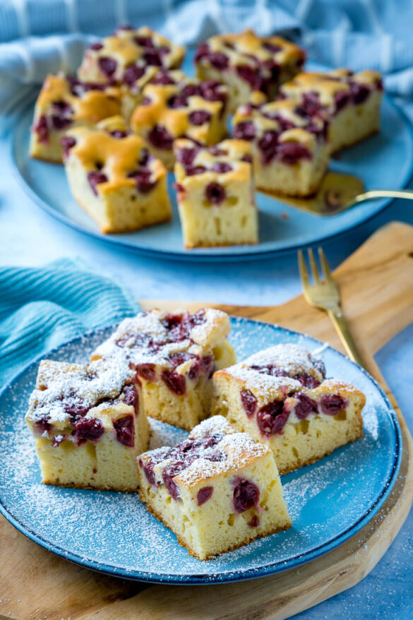 Saftiger Kirsch Joghurt Kuchen Vom Blech - Einfach Malene