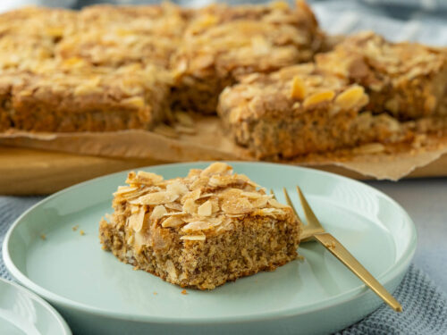 Zimt Mandelkuchen vom Blech - Kuchen backen ohne Mehl