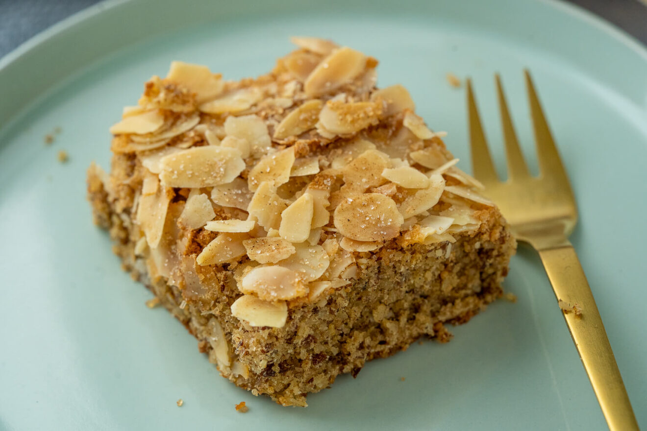 Zimt Mandelkuchen vom Blech - Kuchen backen ohne Mehl