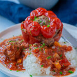 Gefüllte Paprika mit Hackfleisch