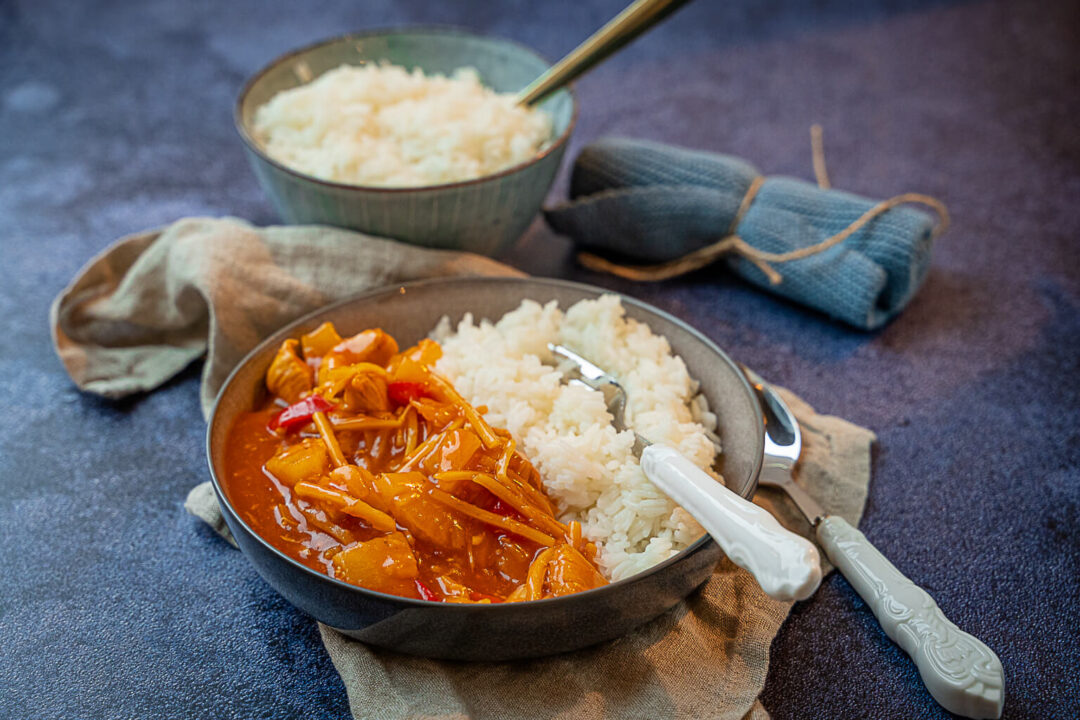 Super leckeres Hähnchen Süß Sauer selber kochen - 15 Minuten Rezept