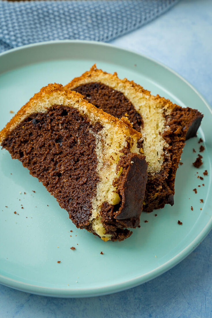 Super saftiger Marmorkuchen aus der Kastenform - Einfach Malene