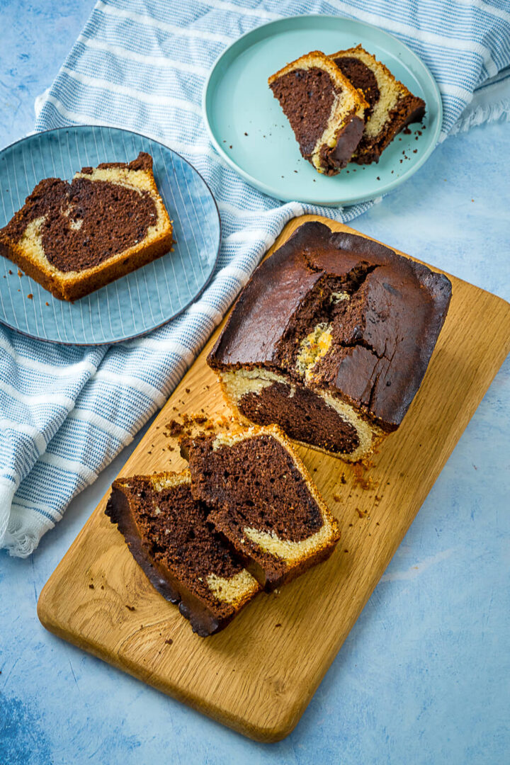 Super saftiger Marmorkuchen aus der Kastenform - Einfach Malene