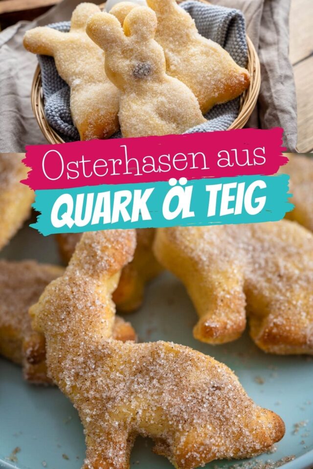 Süße Quark Osterhasen (auch für den Thermomix) - Einfach Malene