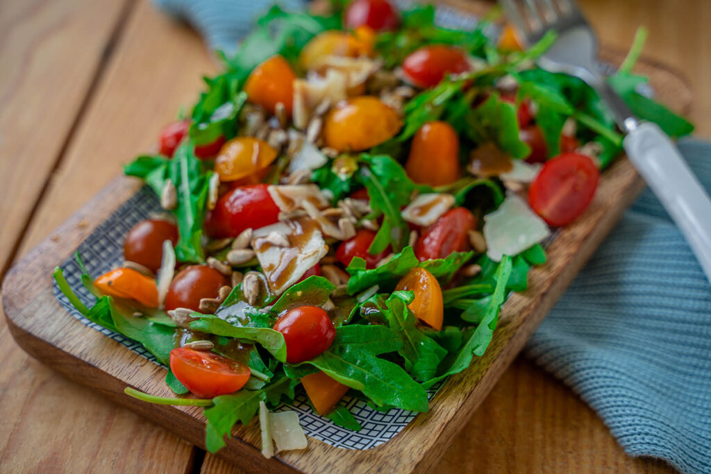 Rucola Salat mit Parmesan