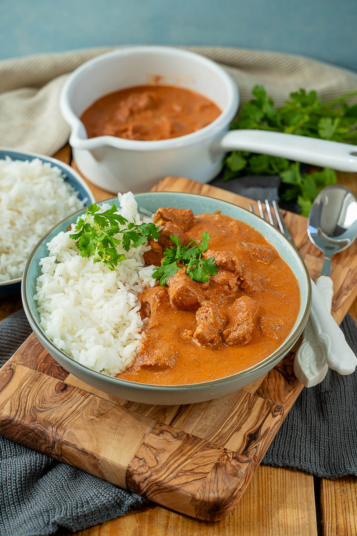 Butter Chicken Rezept mit Reis