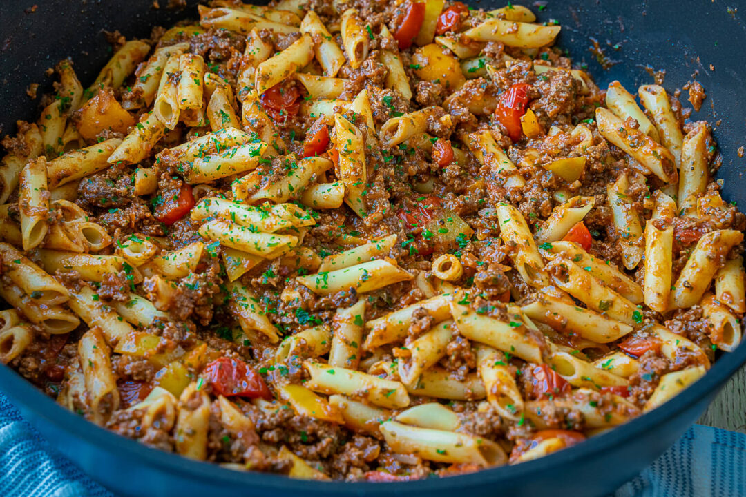 30 Minuten Nudel Hackfleisch Pfanne - einfach, lecker und preiswert ...