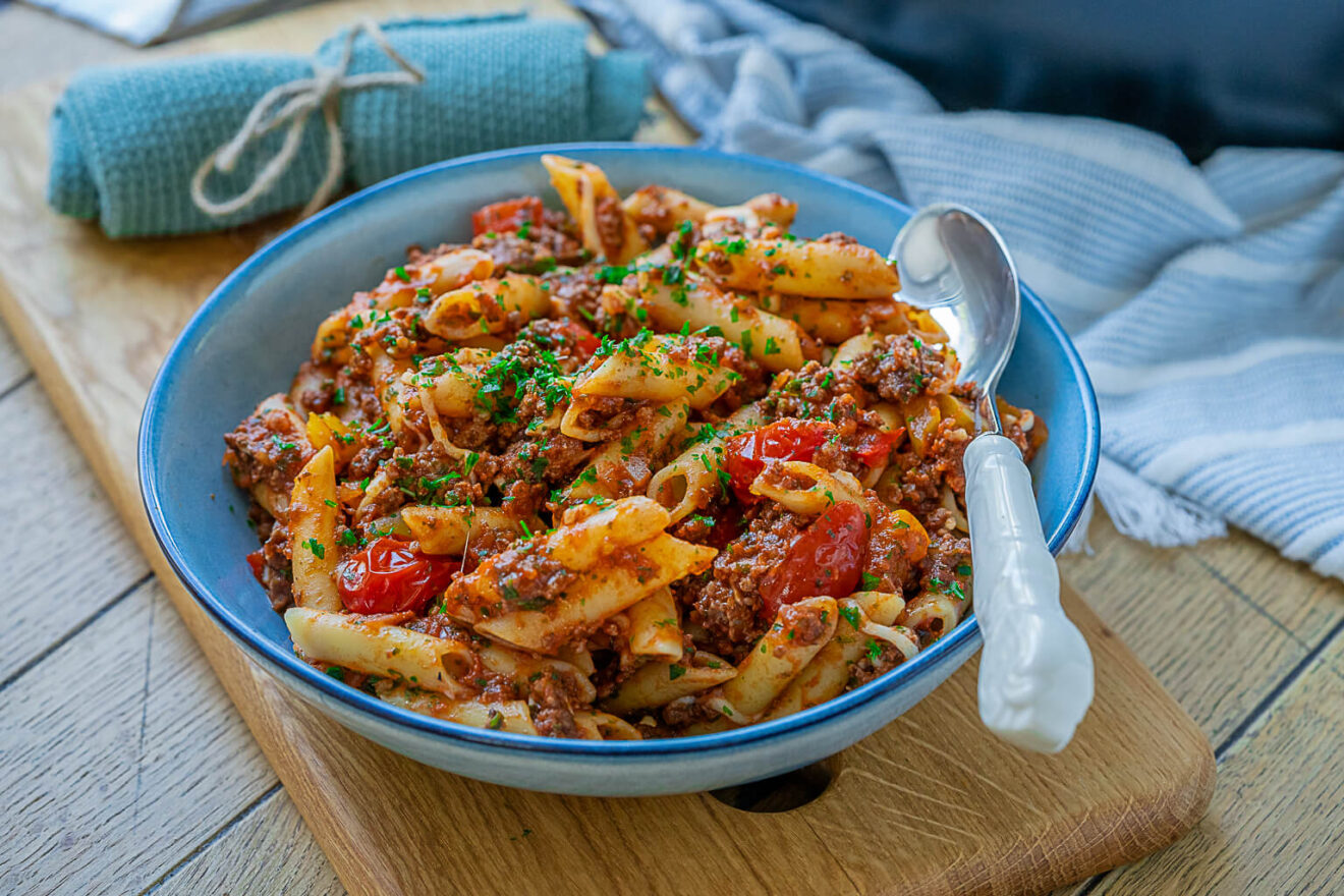 Minuten Nudel Hackfleisch Pfanne Einfach Lecker Einfach Malene