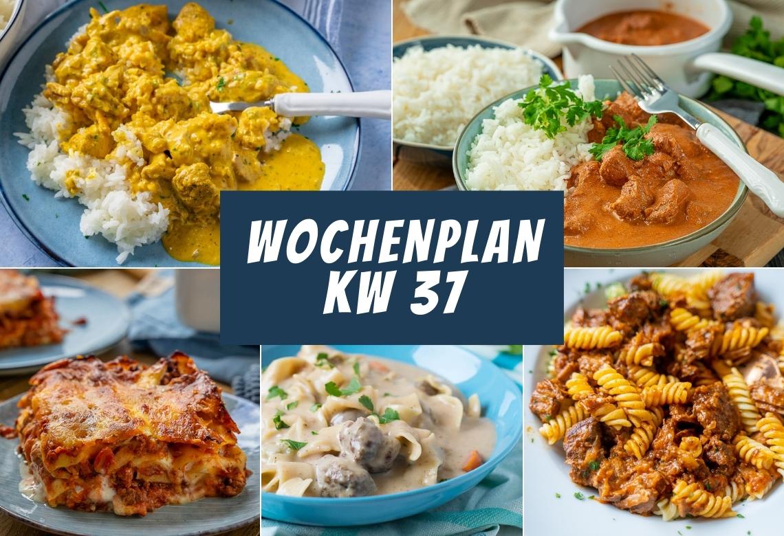 Neuer Wochenplan KW 37